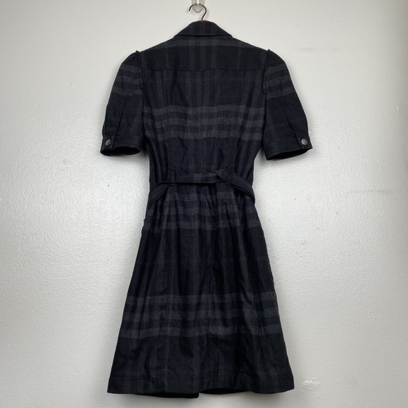 Burberry Brit Wool Plaid Trench Dress - Picture 8 of 8